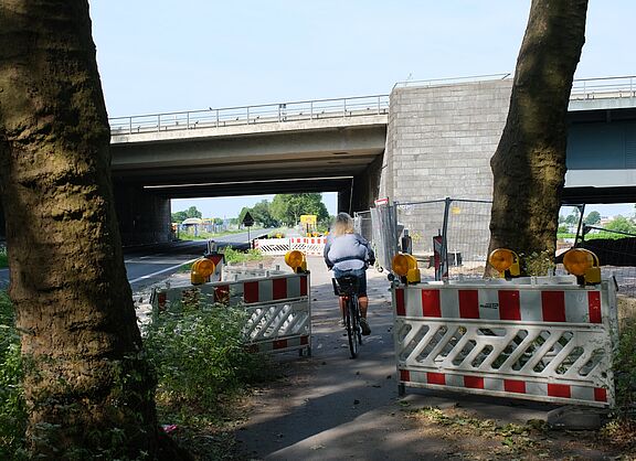 A59 Baustelle Berliner Brücke
