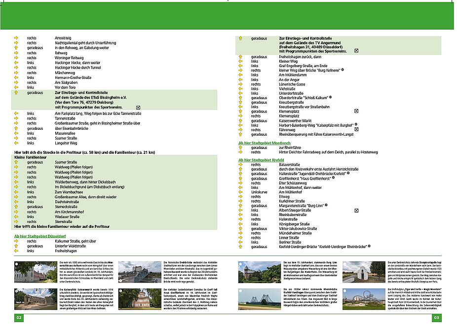 Streckenplan mit Straßennamen Teil 2