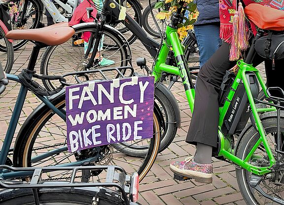 Fancy Women Bike Ride