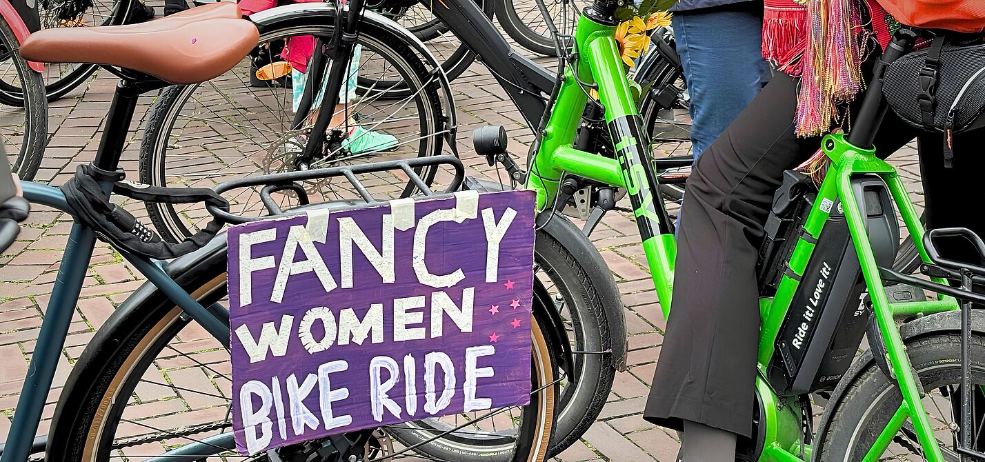 Fancy Women Bike Ride