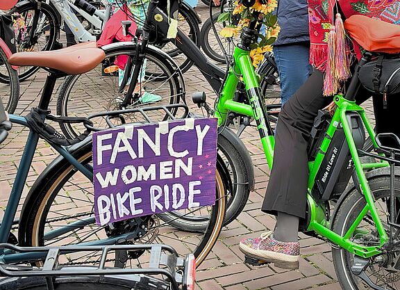 Fancy Women Bike Ride