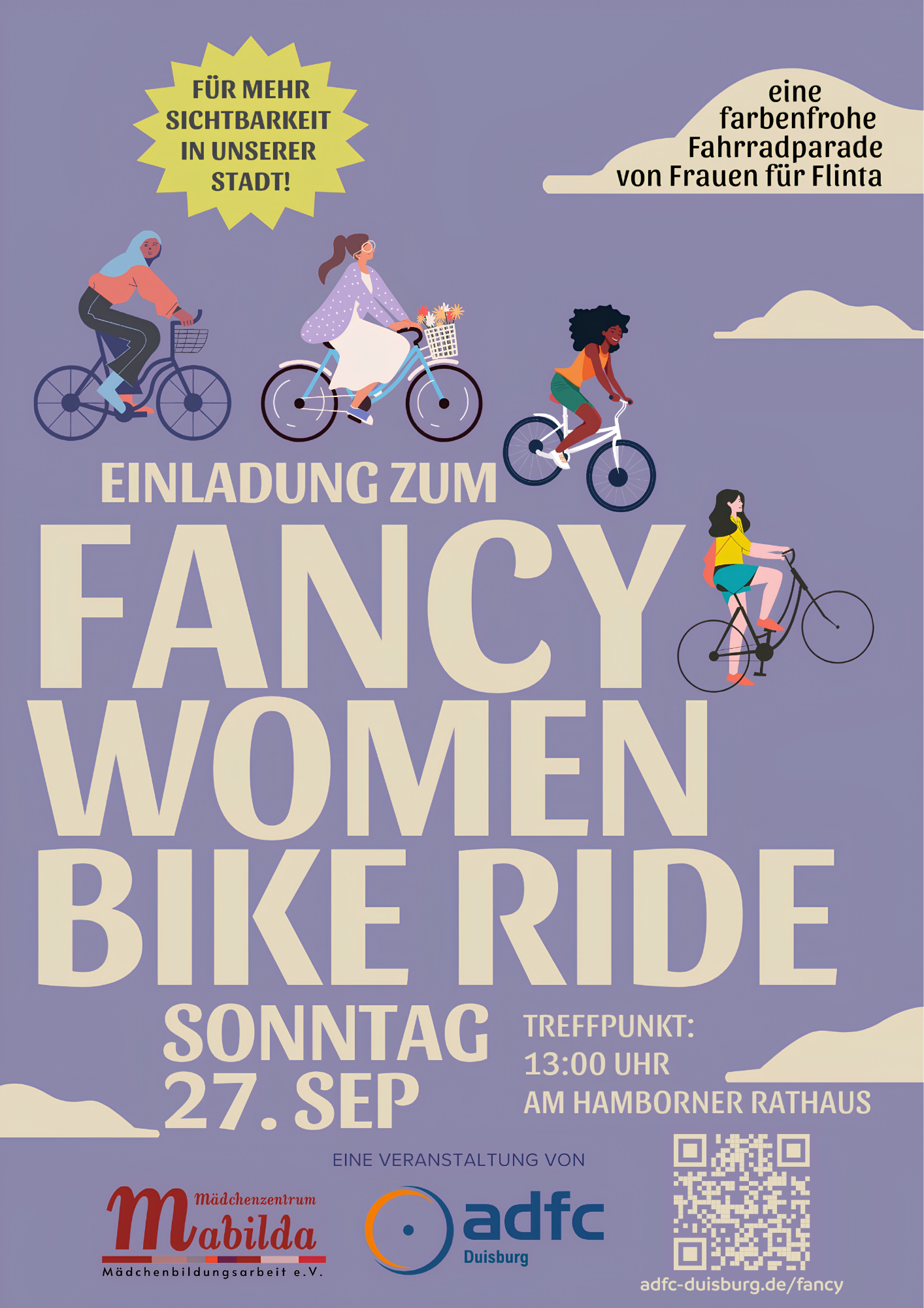 Fancy Women Bike Ride Duisburg