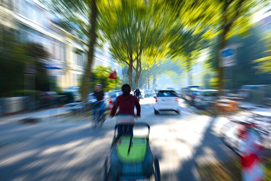 Bremer Fahrradstraße Humboldtstraße In der Bremer Fahrradstraße Humboldtstraße wurde ein Verkehrsversuch gestartet.
